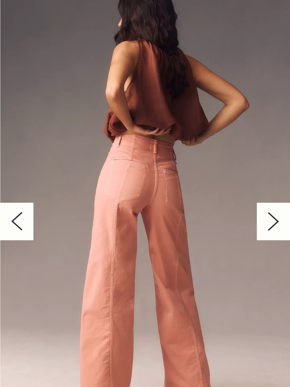 Delaney Clean-Seamed High-Rise Wide-Leg Jeans by Maev - Picture 5 of 7
